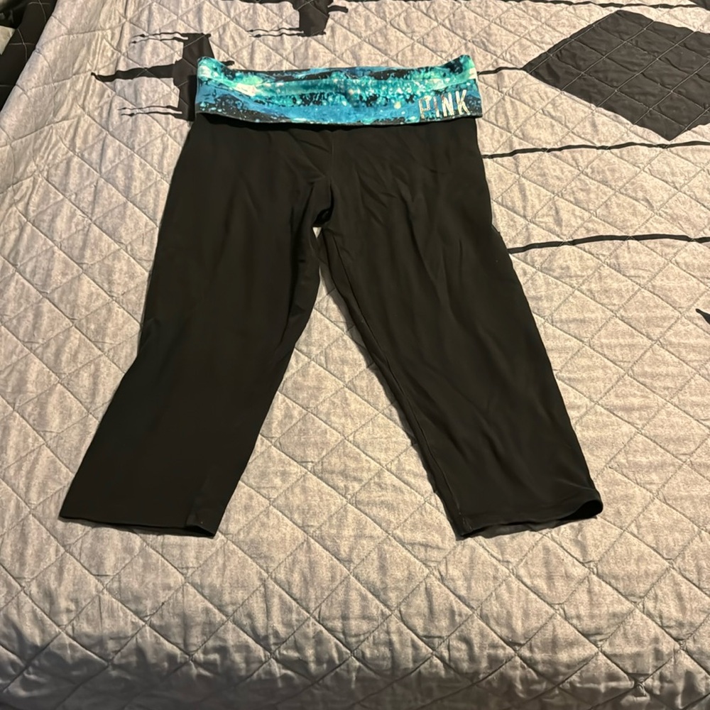 Pink yoga Victoria secret capris